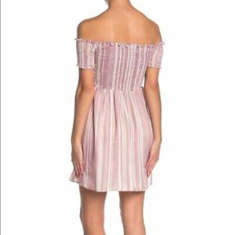 Show Me Your Mumu Pink and White Dolly Smocked Dress - Picture 4 of 16